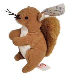 Vintage TY collectible, beanie, baby Nuts 1996